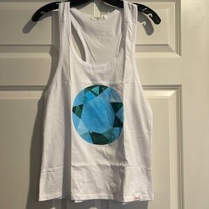 NWT Diamond Supply Co. White Racerback Tank size S